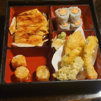 Aki Steak House & Sushi - a tray of food - Sushi Bars Near Me - Hanover, Pennsylvania