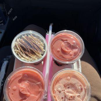 Juice Breeze - Strawberry banana raspberry  Watermelon juice  Coffee tres leches - Juice Bars & Smoothies Near Me - El Sobrante, California
