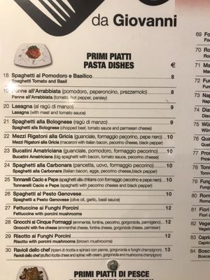 Menu photo 2 La Taverna Italiana Rome, RM