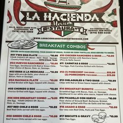 La Hacienda - Menu 3 6/2025