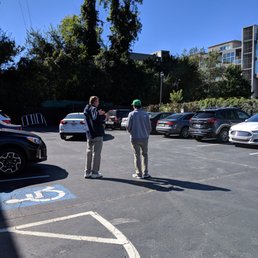 Outside. Parking lot. This is pretty much it for their parking. You'll have to park on the street (free) otherwise. Outside. Parking lot. This is pretty much it for their parking. You'll have to park on the street (free) otherwise.