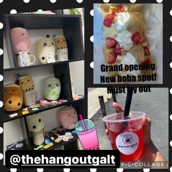 The Hangout - The crepe and drink  was really good and they have a good customer service but they wait is long but it's worth it!! - Bubble Tea Near Me - Galt, California