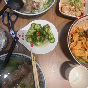 Ox9 Lanzhou Handpulled Noodles - Knife cut Braised Beef Noodles with Chinese Pickles / 老坛酸菜牛肉面 - Noodles Near Me - Berkeley, California