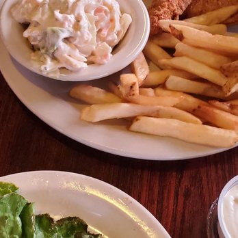 Slim & Shorty's - Catfish plate with hush puppies, slaw, and fries - Seafood Near Me - Arkadelphia, Arkansas Slim & Shorty's - Catfish plate with hush puppies, slaw, and fries - Seafood Near Me - Arkadelphia, Arkansas