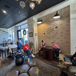 The cozy sitting area