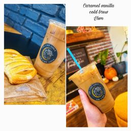 Pumpkin pie and cold brew coffee Pumpkin pie and cold brew coffee