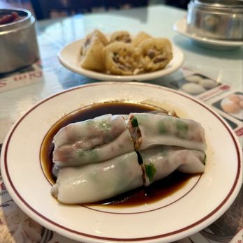 TKS Chinese Cuisine - Front: Bbq fun roll Back: Savory fried dumplings - Szechuan Near Me - Plano, Texas TKS Chinese Cuisine - Front: Bbq fun roll Back: Savory fried dumplings - Szechuan Near Me - Plano, Texas