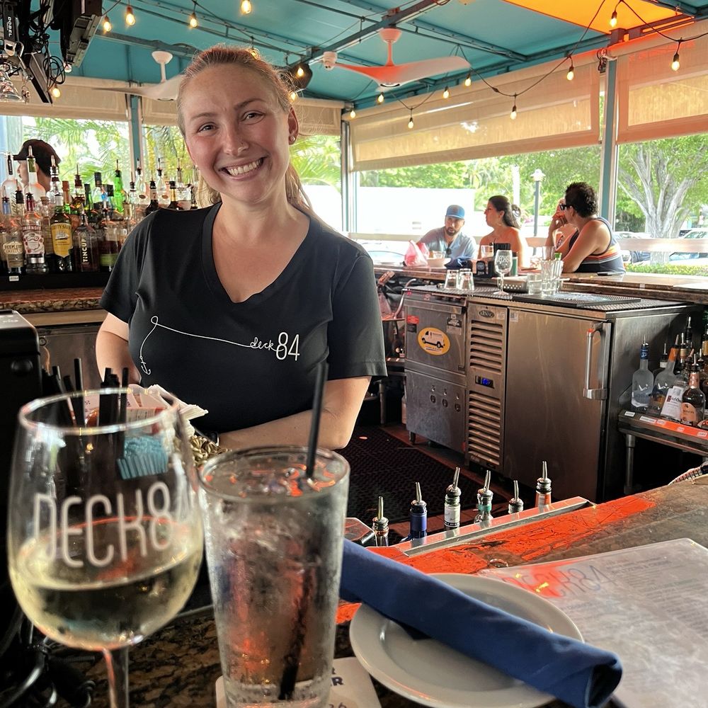Deck 84 - Shannon, the best and most friendliest bartender ever - New American Near Me - Delray Beach, Florida Deck 84 - Shannon, the best and most friendliest bartender ever - New American Near Me - Delray Beach, Florida