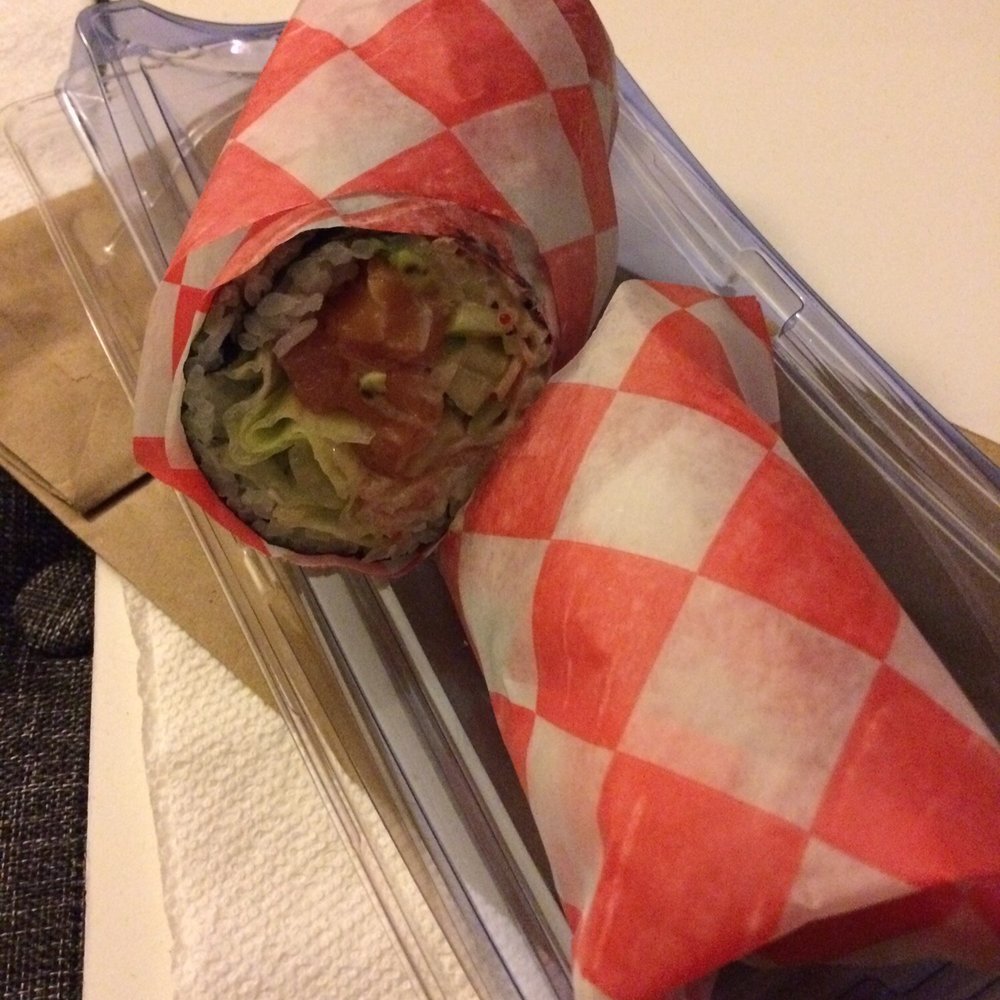 Sashimi sushi burrito! Sashimi sushi burrito!