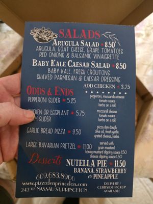 Menu photo 1 Pizza Den Princeton, NJ