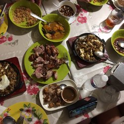 Mar Ali - Sisig, crispy pata (all chopped up), lechon kawali, fried rice