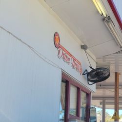 Crash Burger - Cute signage, drive-through window perfection.
