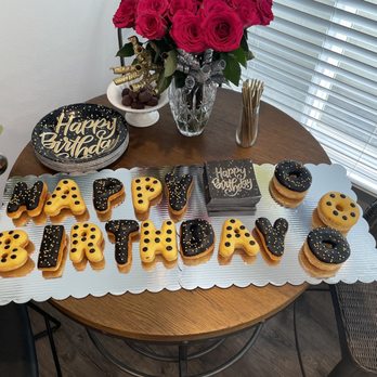 Simone's Donuts - Custom "Happy Birthday" donuts - Donuts Near Me - Long Beach, California