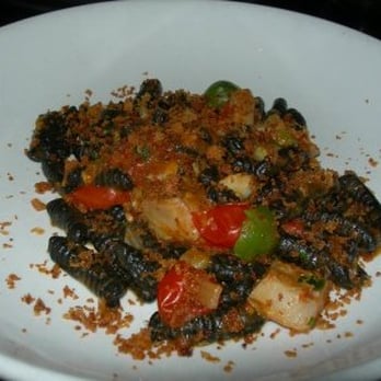 A16 - "Squid ink pasta" Look liks black caterpillars - Italian Near Me - San Francisco, California A16 - "Squid ink pasta" Look liks black caterpillars - Italian Near Me - San Francisco, California