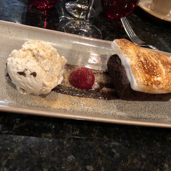 Curio Bistro - Brownie with marshmallows and ice cream - Cajun/Creole Near Me - New Orleans, Louisiana