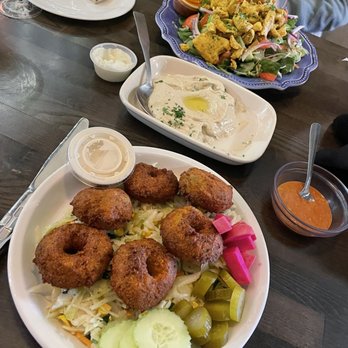 Mazah Mediterranean Eatery - Chicken shawarma salad, baba Ganoush, falafel and cabbage salad - Mediterranean Near Me - Columbus, Ohio Mazah Mediterranean Eatery - Chicken shawarma salad, baba Ganoush, falafel and cabbage salad - Mediterranean Near Me - Columbus, Ohio
