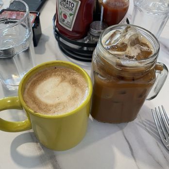 The Hangout - Vanilla latte and iced black tiger - Breakfast & Brunch Near Me - Walnut Creek, California The Hangout - Vanilla latte and iced black tiger - Breakfast & Brunch Near Me - Walnut Creek, California