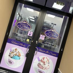 Exterior outside entrance of Violet's Ice Cream - Front door - Lake Mary, Florida Exterior outside entrance of Violet's Ice Cream - Front door - Lake Mary, Florida