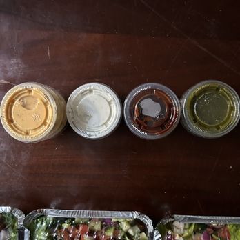 Omar's Pitas & Platters - Sauces. Orange Omar sauce? White sauce Hot sauce Chutney - Halal Near Me - Alexandria, Virginia Omar's Pitas & Platters - Sauces. Orange Omar sauce? White sauce Hot sauce Chutney - Halal Near Me - Alexandria, Virginia