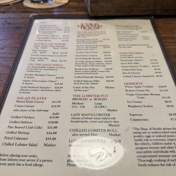 Union Oyster House - Menu - Seafood Near Me - Boston, Massachusetts