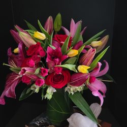 "Sweet Life" (Lilies, Roses, Tulips)