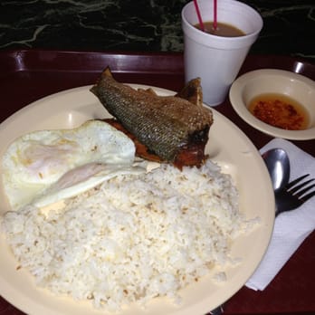 Bahay Kubo - Dailog. Marinated milkfish, eggs and garlic fried rice, coffee and vinegar. It's on!!!! - Filipino Near Me - Los Angeles, California