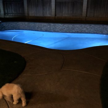 Tropical Breeze Custom Pools - LED lighting and stamped cement walkway - Pool & Hot Tub Service Near Me Tropical Breeze Custom Pools - LED lighting and stamped cement walkway - Pool & Hot Tub Service Near Me