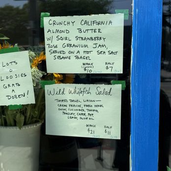 Courage Bagels - Menu (July 2024) [3/3] - Bagels Near Me - Los Angeles, California