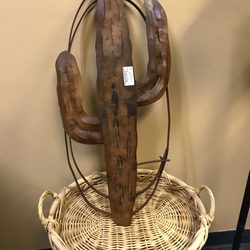 Carefree Consignment - Metal cactus