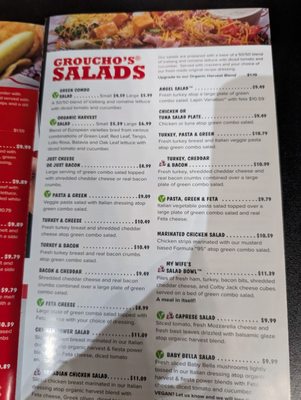 Menu photo 5 Groucho's Deli Augusta, GA