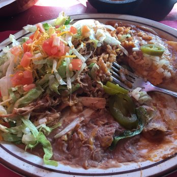 Los Jalapenos - Half eaten $7 lunch comes with chips and pico de gallo - Mexican Near Me - Camas, Washington