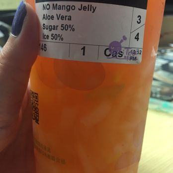 i-Tea - Asked for aloe vera topping and they gave me lychee jelly and no aloe vera =.= the barista tend not to read the label very well.. - Ramen Near Me - Milpitas, California i-Tea - Asked for aloe vera topping and they gave me lychee jelly and no aloe vera =.= the barista tend not to read the label very well.. - Ramen Near Me - Milpitas, California
