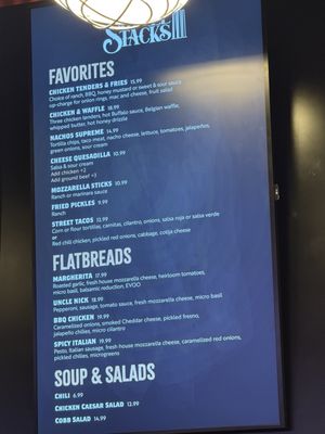 Menu photo 2 Three Stacks Danville, VA