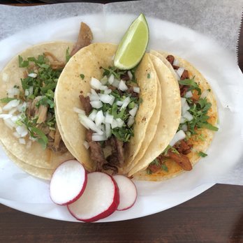Krystal Taqueria - 4/15/18 Carnitas, Beef, Pastor tacos all on corn tortillas - Mexican Near Me - Pflugerville, Texas Krystal Taqueria - 4/15/18 Carnitas, Beef, Pastor tacos all on corn tortillas - Mexican Near Me - Pflugerville, Texas