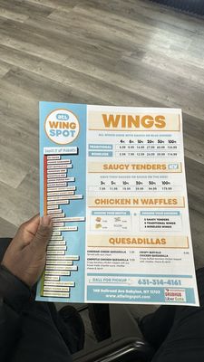 Menu photo 5 ATL Wing Spot Babylon, NY