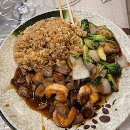 Teriyaki Beef and Shrimp