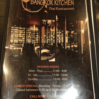 Bangkok Kitchen Thai Restaurant - Menu - Thai Near Me - Avon, Indiana