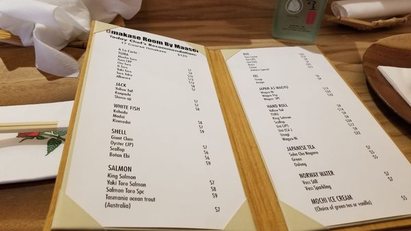 Menu photo 3 omakase room by maaser New York, NY Menu photo 3 omakase room by maaser New York, NY