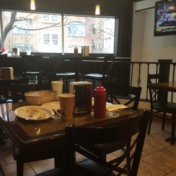 Agora Midtown - Trash at the tables. Was here for 40 minutes alone... This was here when I left. - Mediterranean Near Me - Atlanta, Georgia