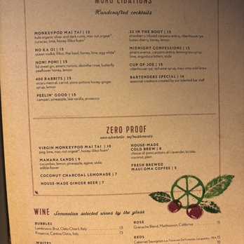 Moku Kitchen - Drink menu - Cocktail Bars Near Me - Honolulu, Hawaii Moku Kitchen - Drink menu - Cocktail Bars Near Me - Honolulu, Hawaii