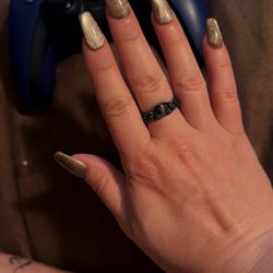 Alpha Nail Spa - Acrylic nails with cat eye polish