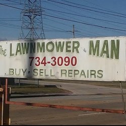 Lawnmower Man - Sign says it all, well mostly.