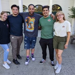 Topshelf Barbershop - Sean da dons barbers and backpacks with Topshelf crew