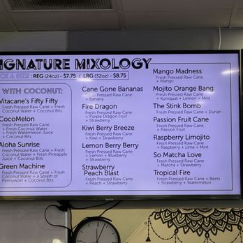 Vita Cane - 2/3 menu - Juice Bars & Smoothies Near Me - Alhambra, California Vita Cane - 2/3 menu - Juice Bars & Smoothies Near Me - Alhambra, California