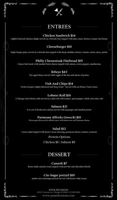 Menu photo 1 Pour Decisions Chicago Chicago, IL
