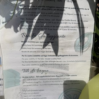 Hotel Lido Seegarten - Only allowed 1 towel.  You have to pay for the extra towels.  And no self service!! - Hotels Near Me - Lugano, TI