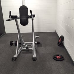 Pure Gym - In the corner on the lower floor, a ab crunch station