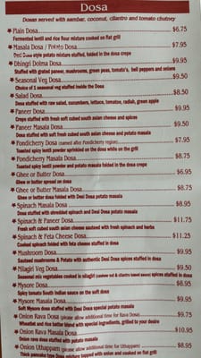 Menu photo 3 Desi Dosa Madras Delta, BC Menu photo 3 Desi Dosa Madras Delta, BC