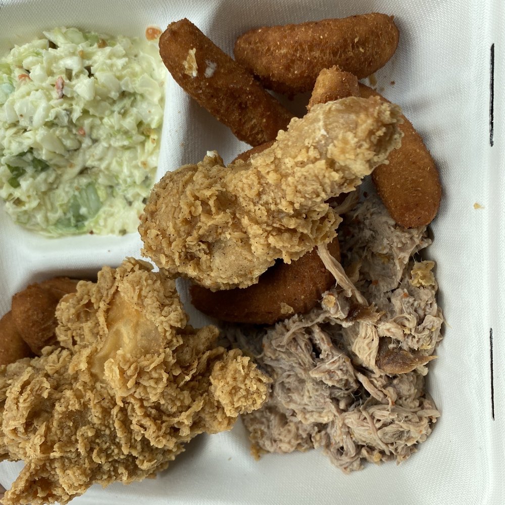 Smithfield's Chicken 'N Bar-B-Q - Chicken, pork bbq, hushpuppies, and coleslaw - Barbeque Near Me - Shallotte, North Carolina Smithfield's Chicken 'N Bar-B-Q - Chicken, pork bbq, hushpuppies, and coleslaw - Barbeque Near Me - Shallotte, North Carolina