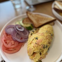 Smoked Salmon & Cream Cheese Omelet